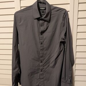 Express Men's Gray Shirt